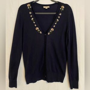 Navy Blue M Loft Outlet Cardigan